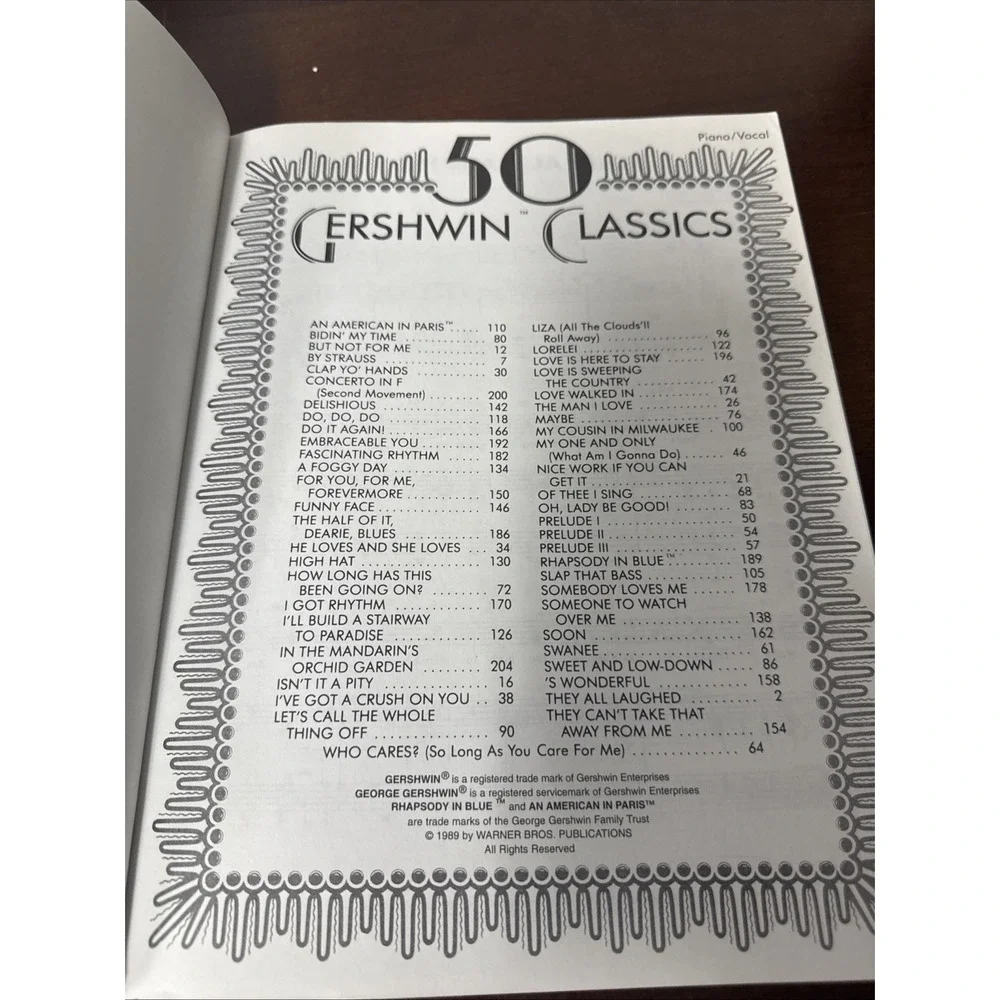 50 Gershwin Classics,‎ , Good Book Music Book Sheet Music